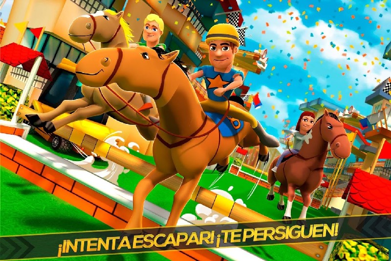 Cartoon Horse Riding Game screenshot 1