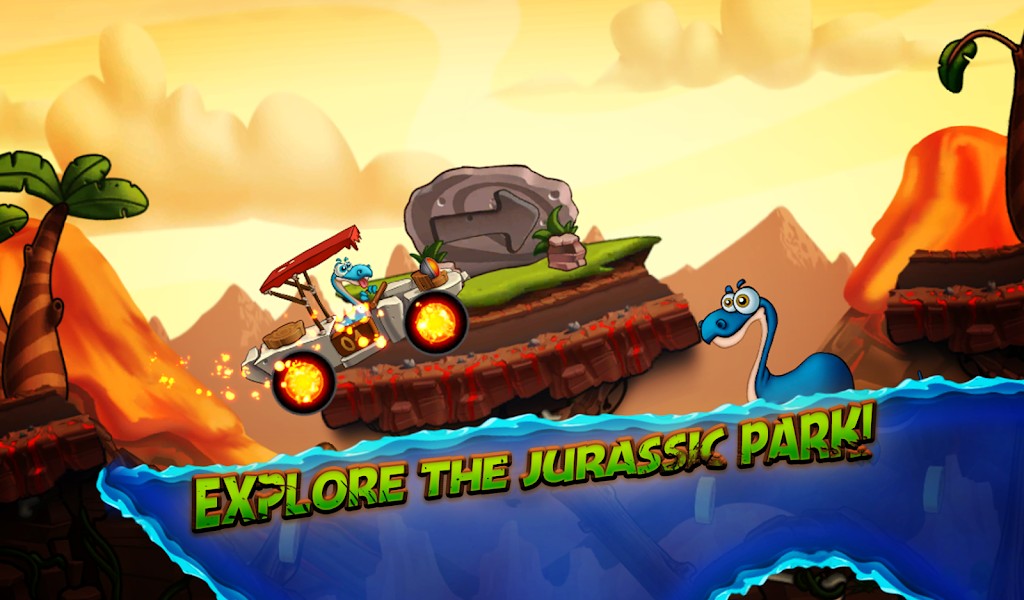 Dino World Speed Car Racing screenshot 2