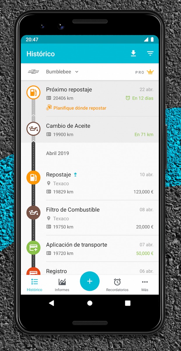 Drivvo screenshot 1