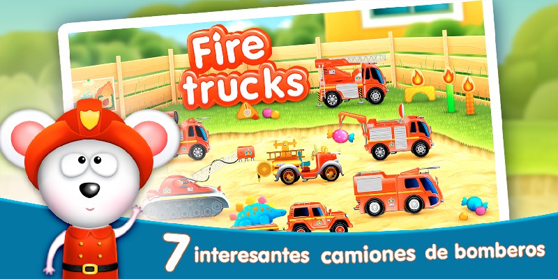 Firetrucks Rescue for Kids screenshot 1