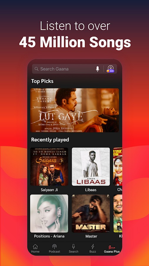 ​Gaana Music screenshot 1