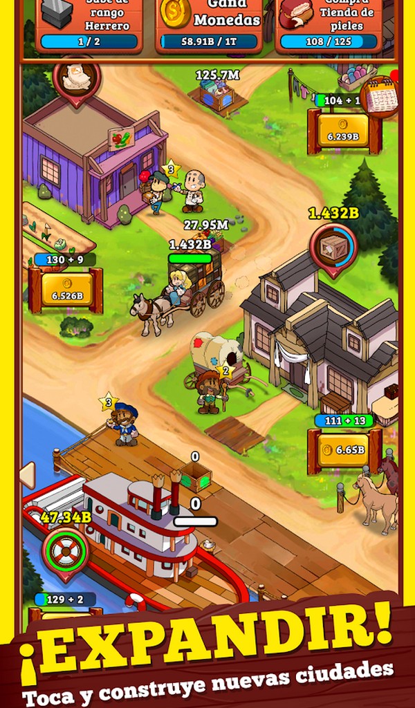 Idle Frontier: Tap Tap Town screenshot 2