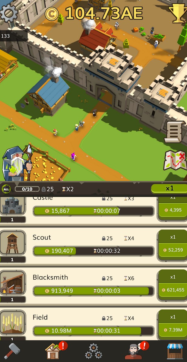 Idle Medieval Tycoon screenshot 1