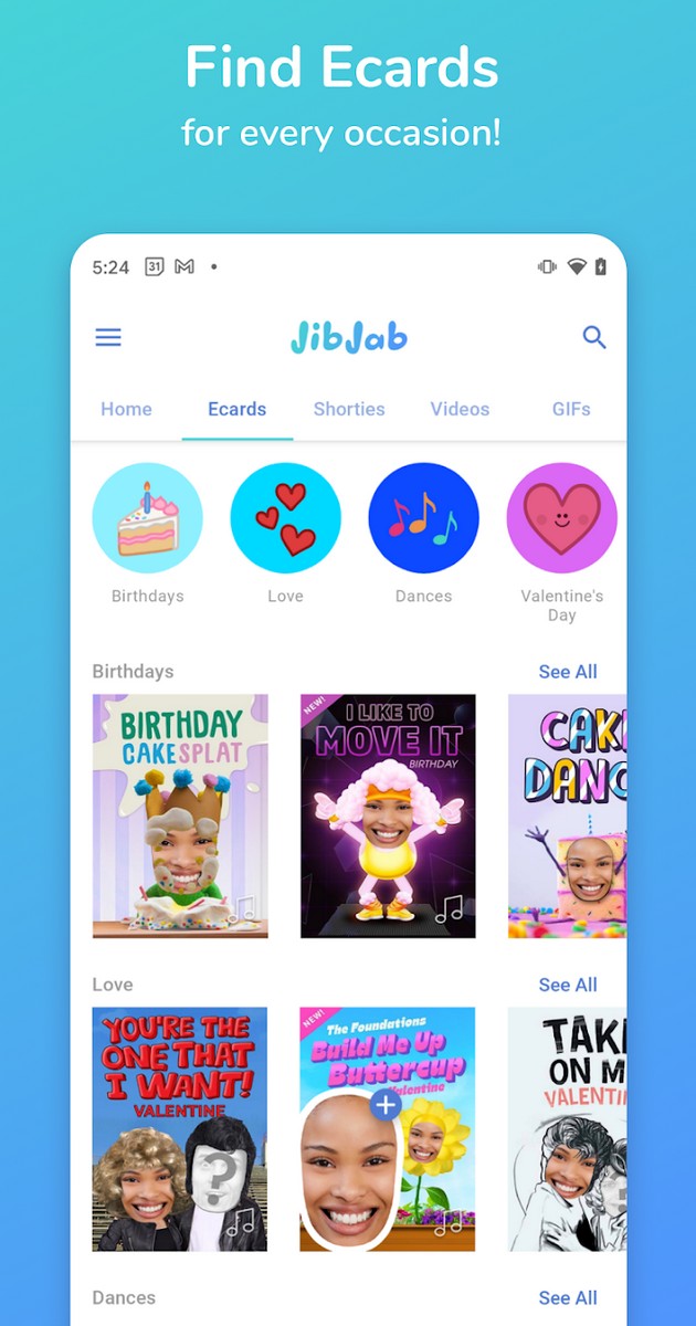 JibJab screenshot 2