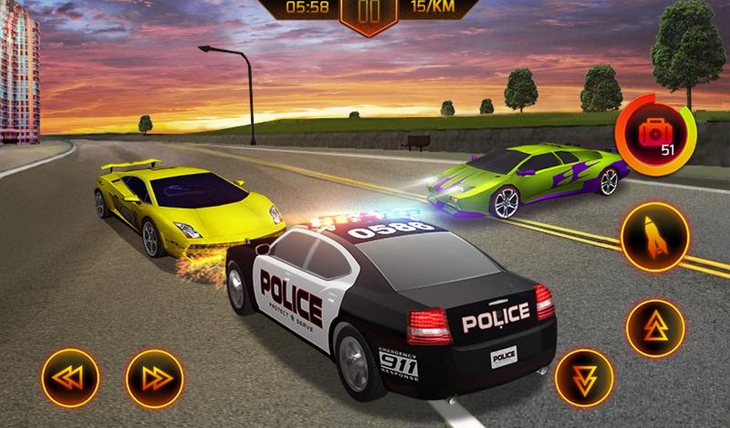 Persecución coche de policía screenshot 2