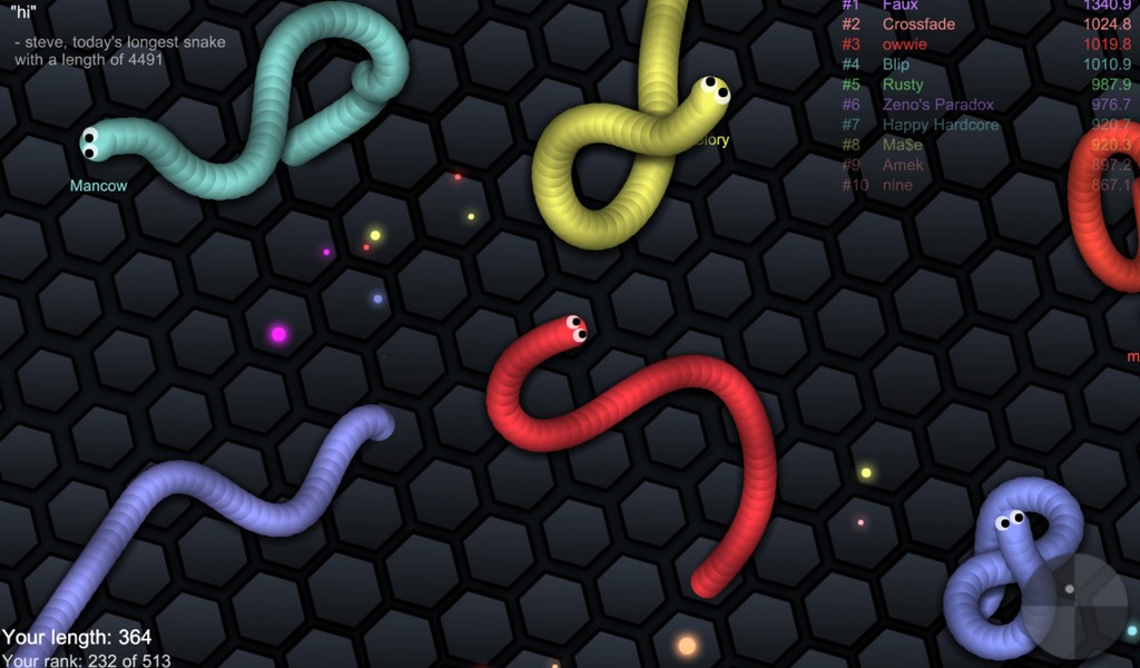 slither.io screenshot 3