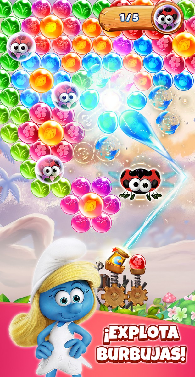 Smurfs Bubble Story screenshot 2