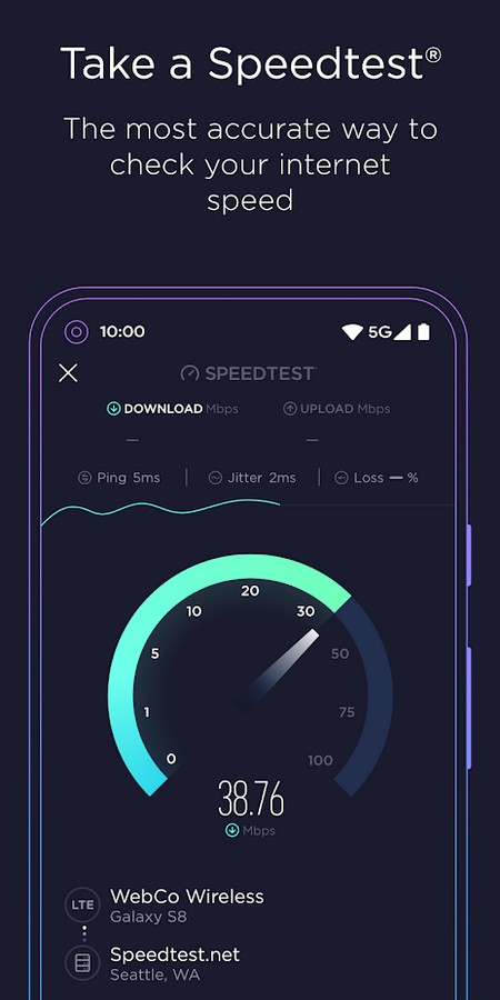 Speedtest screenshot 1