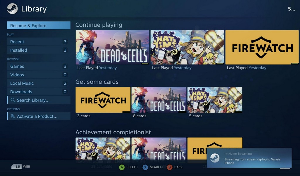 Steam Link screenshot 2