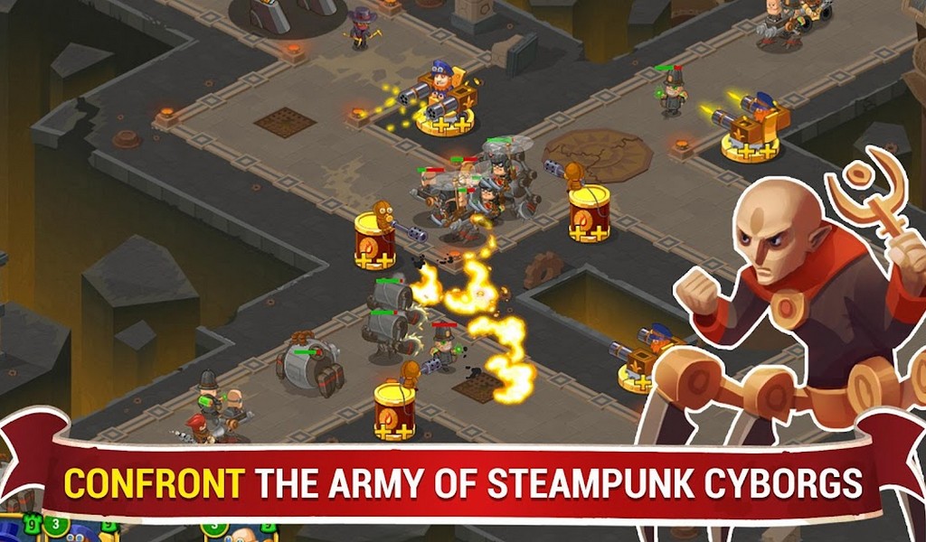 Steampunk Syndicate 2: Tower Defense Game screenshot 1