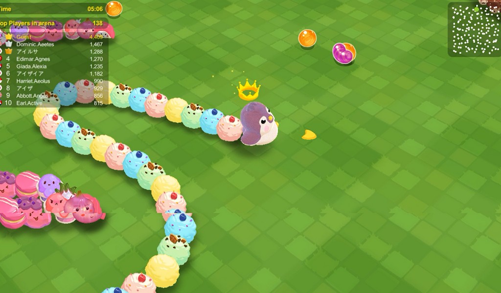 Sweet Crossing Snake.io screenshot 1