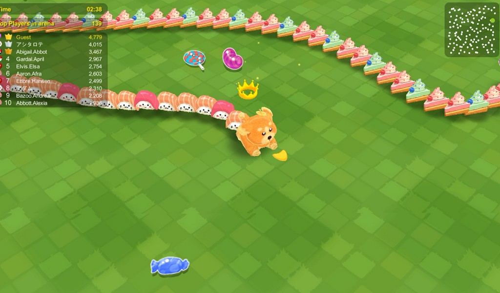 Sweet Crossing Snake.io screenshot 3