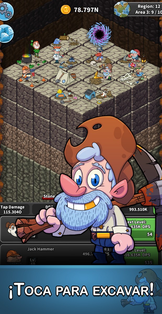 Tap Tap Dig - Idle Clicker Game screenshot 1