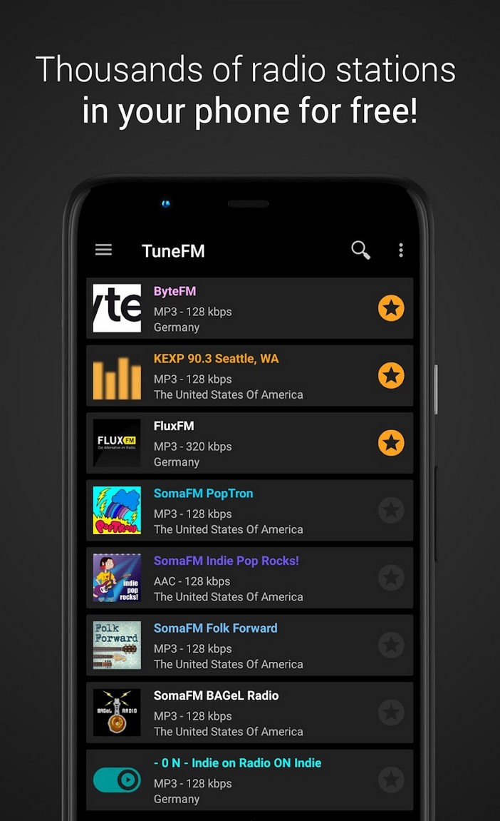 TuneFm screenshot 2