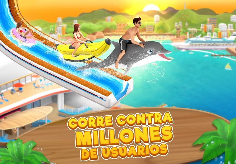 Uphill Rush Water Park Racing screenshot 1