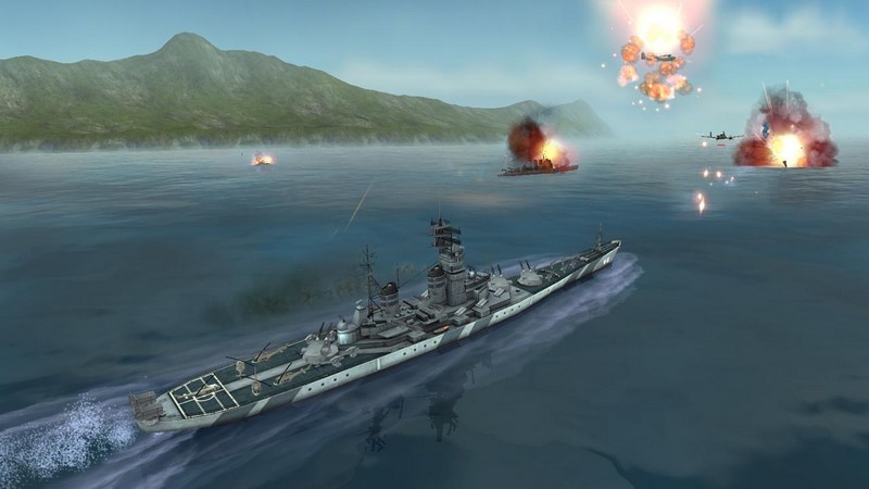 WARSHIP BATTLE: 3D World War II screenshot 2