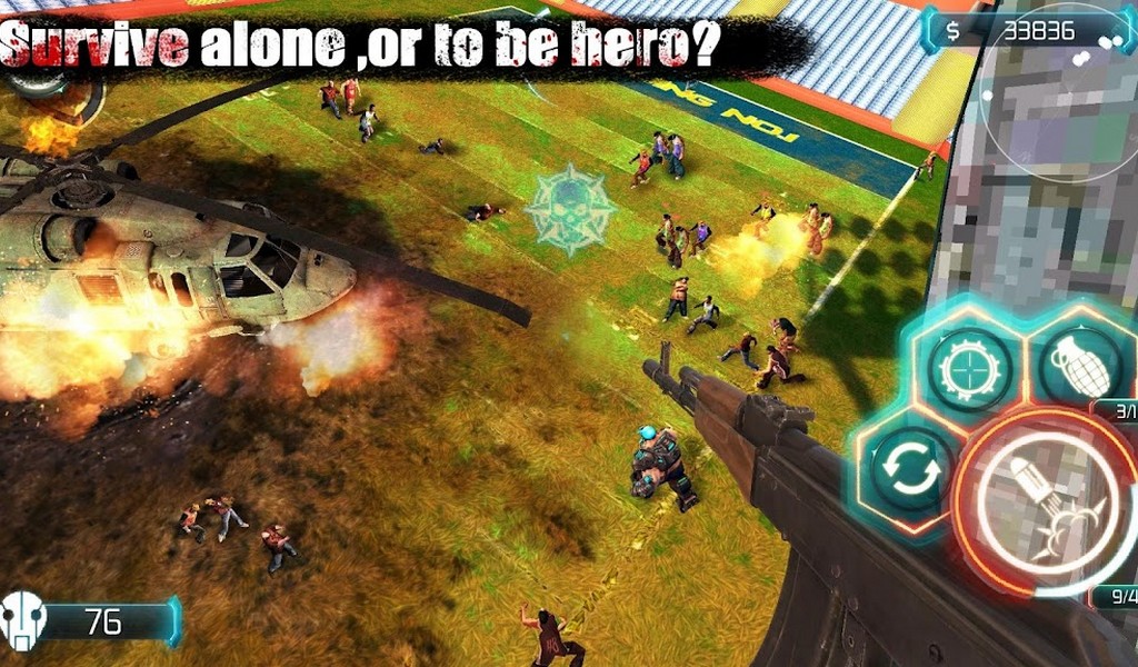 Zombie Invasion: Ciudad muerta HD screenshot 1